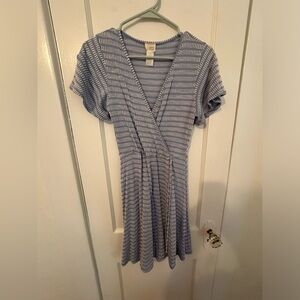 Jersey knit stripped dress